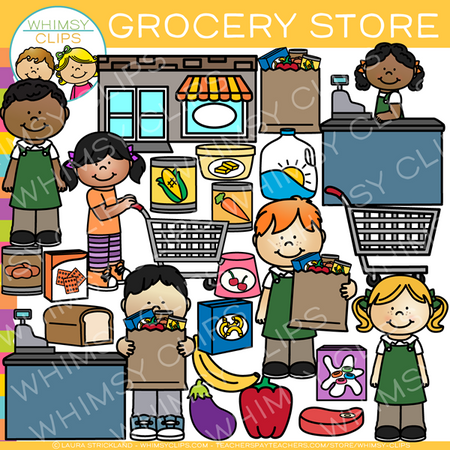 grocery store clip art