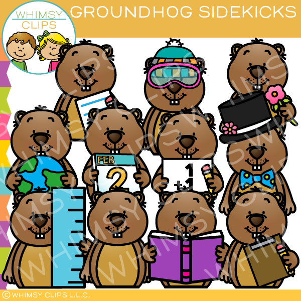 Groundhog Sidekicks Clip Art