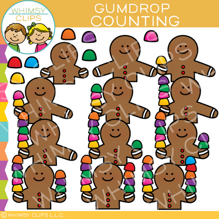 Counting Gumdrops Clip Art