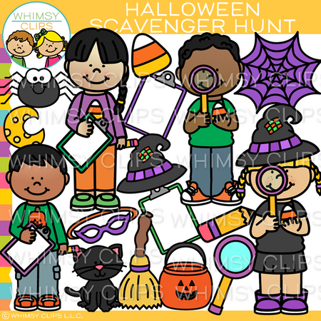 Halloween Scavenger Hunt Clip Art