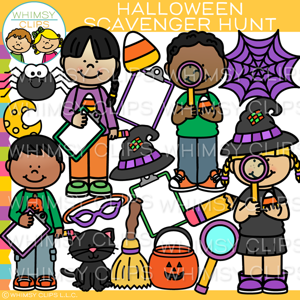 Halloween Scavenger Hunt Clip Art