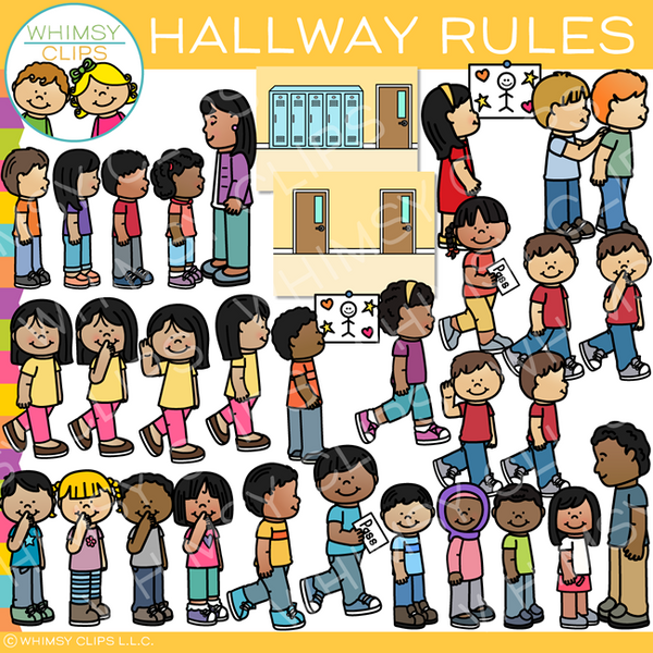 Hallway Rules Clip Art