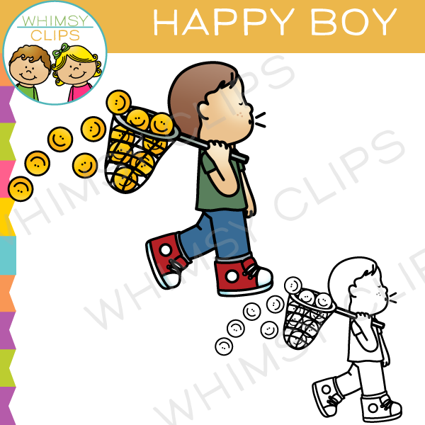 Happy Boy Clip Art