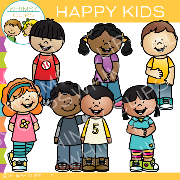 Happy Kids Clip Art