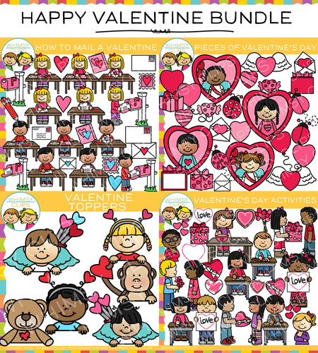 Happy Valentine Clip Art Bundle