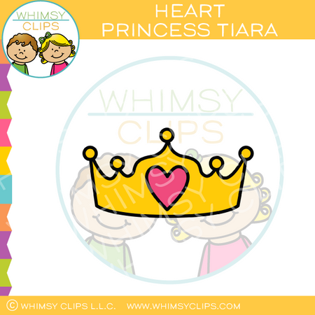 Heart Princess Tiara Clip Art