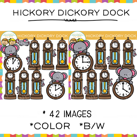 Hickory Dickory Dock Clip Art