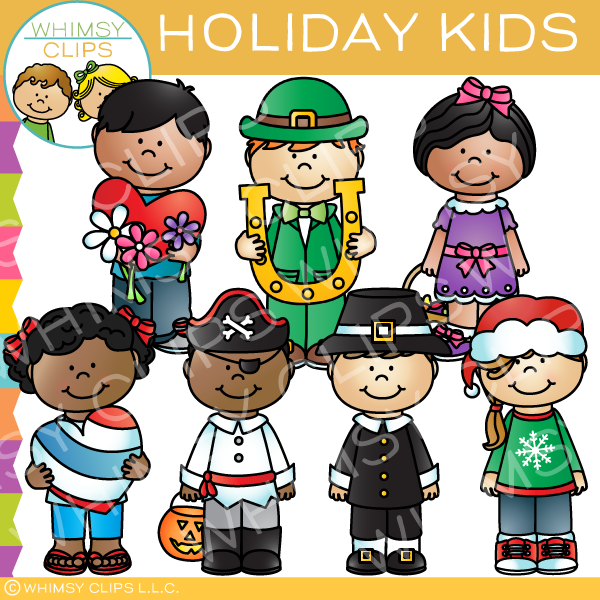 Holiday Kids Clip Art