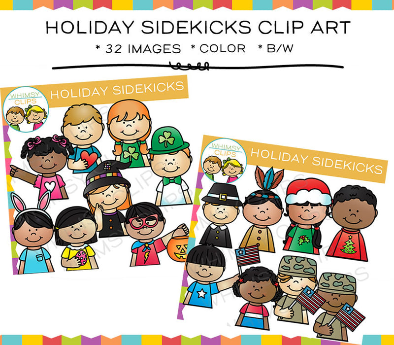 Holiday Sidekicks Clip Art – Whimsy Clips