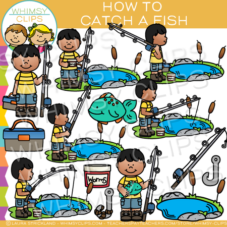 How to Catch a Fish Clip Art – Whimsy Clips