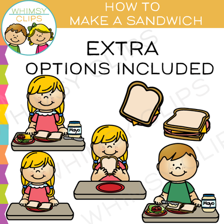 How to Make a Sandwich Clip Art 