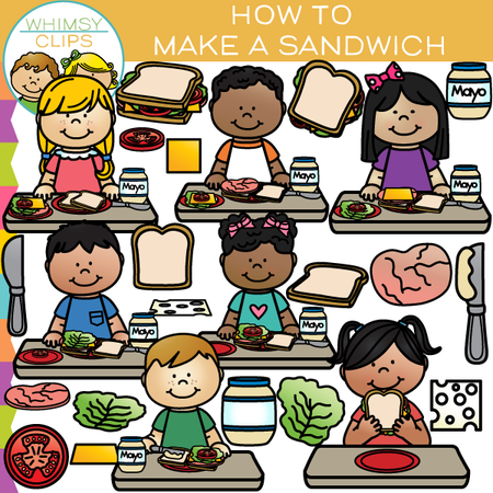 How to Make a Sandwich Clip Art 