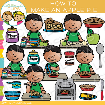Baking Apple Pie Clip Art