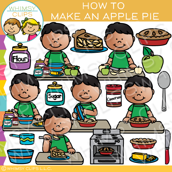 Baking Apple Pie Clip Art