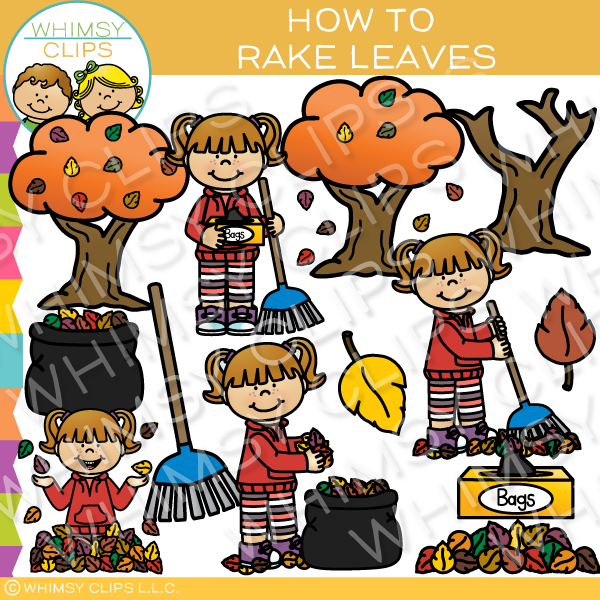 Raking Leaves Clip Art