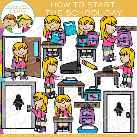 Morning Routine Clip Art