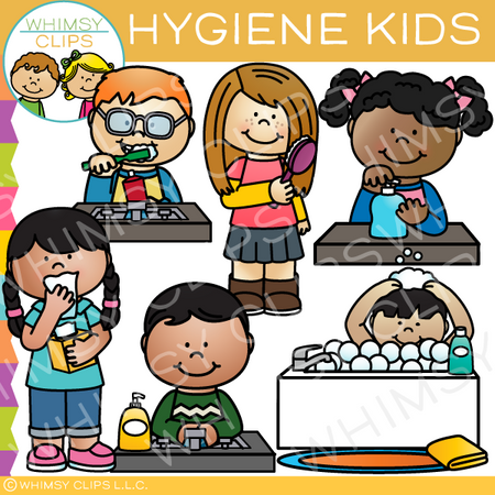 Kids Personal Hygiene Clip Art