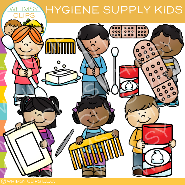Kids Personal Hygiene Clip Art