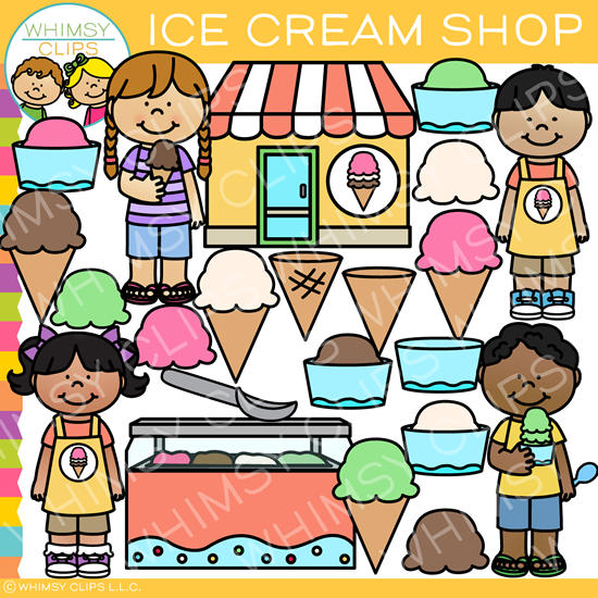 Ice Cream Shop Clip Art