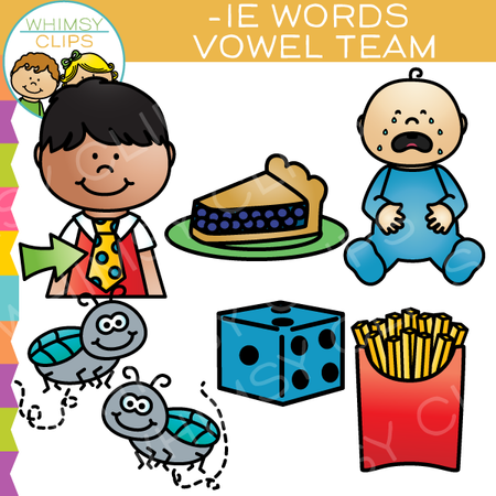 IE Words Vowel Team Clip Art