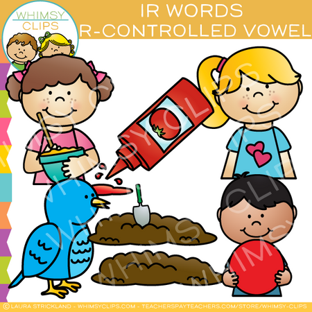 IR Words R-Controlled Vowel Clip Art
