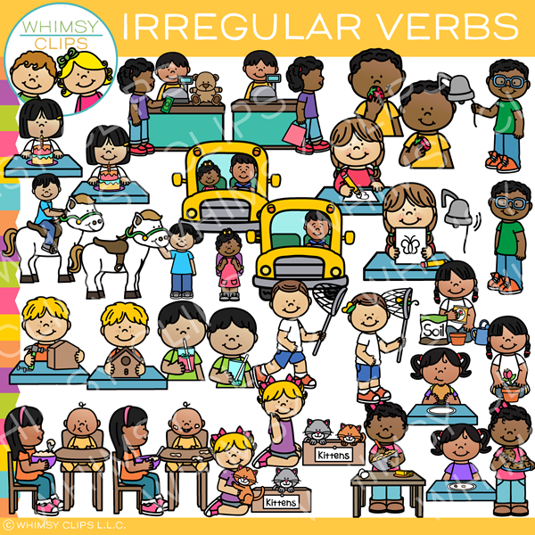 Verb Clipart Action Verbs Give And Get 295040 Vector Art At Vecteezy