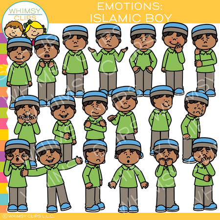 Boy Emotions Clip Art