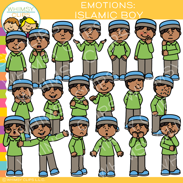 Boy Emotions Clip Art