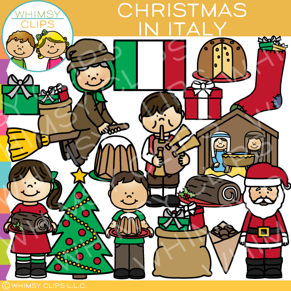 Christmas in Italy Clip Art