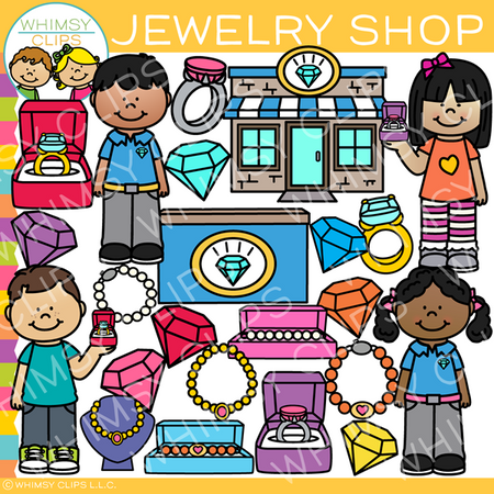 Kids Jewelry Shop Clip Art