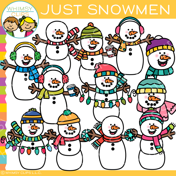 Just Snowmen Clip Art