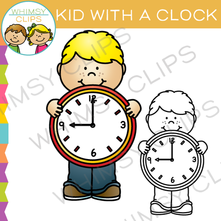 cute time clipart