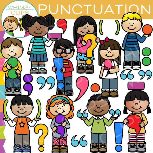 Kids Punctuation Clip Art