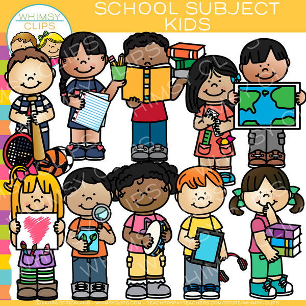 Kids School Journal Clip Art