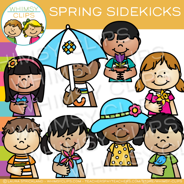Kids Spring Clip Art
