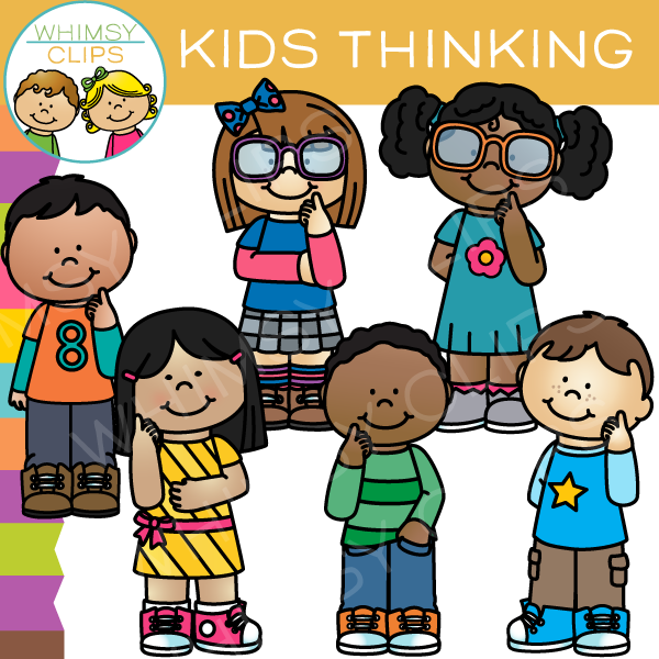 Kids Thinking Clip Art