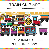 Kids Train Clip Art