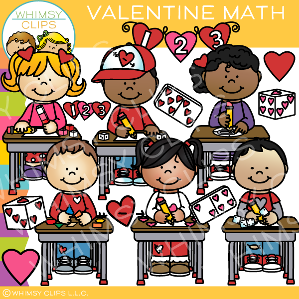 Valentine's Day Math Clip Art