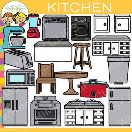 Pieces of a Kitchen Clip Art – Whimsy Clips