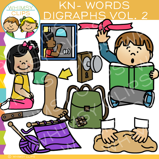 Kn Words Digraph Clip Art