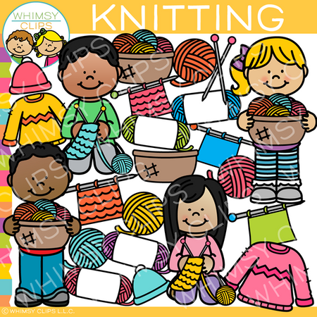 Knitting Clip Art