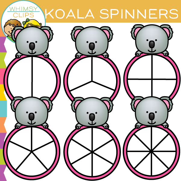 Koala Spinners Clip Art