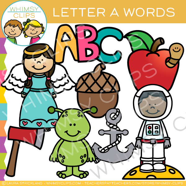 Letter A Alphabet Clip Art 