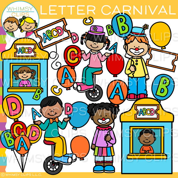 Letter Carnival Clip Art
