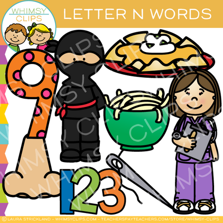 Letter N Alphabet Clip Art