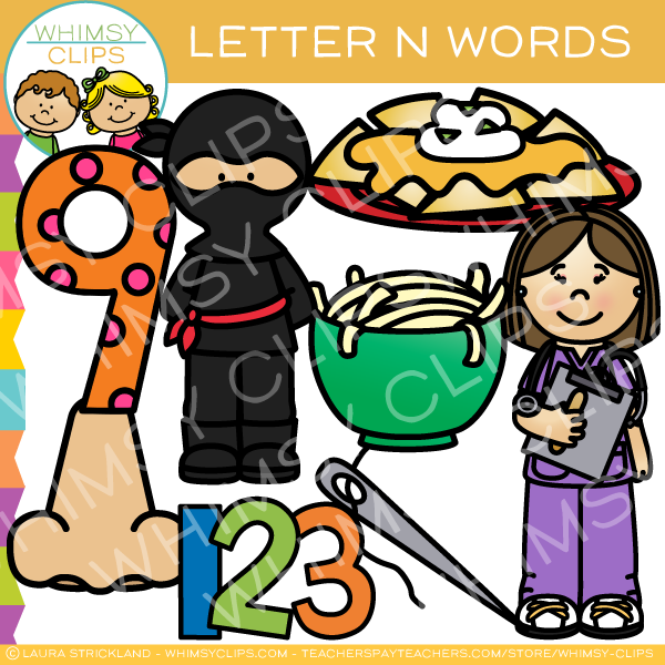 Letter N Alphabet Clip Art