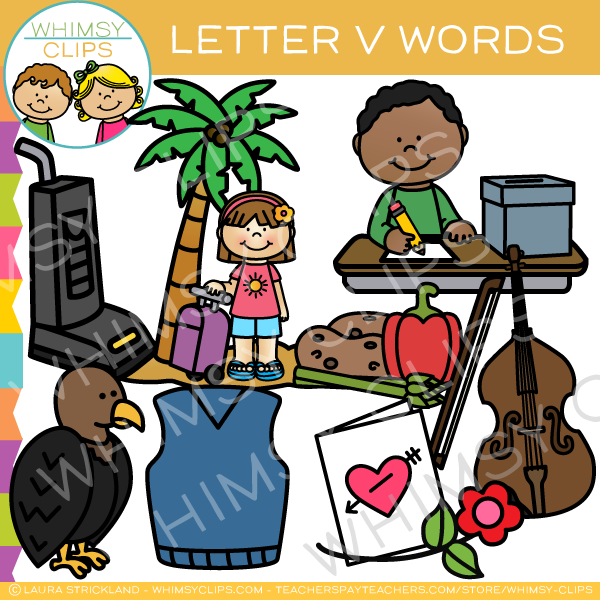 Letter V Alphabet Clip Art