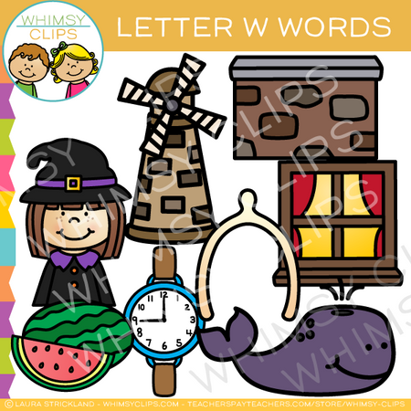 Letter W Alphabet Clip Art