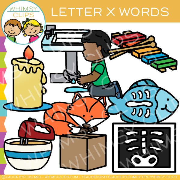 Letter X Alphabet Clip Art