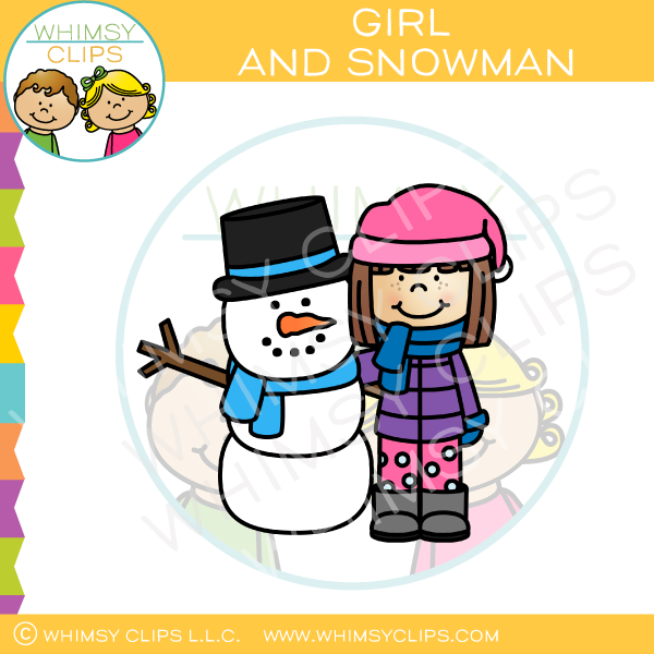 How to Build a Snowman Clip Art – Whimsy Clips